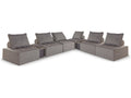 Bree Zee 8 Pc Outdoor Modular Seating, Brown