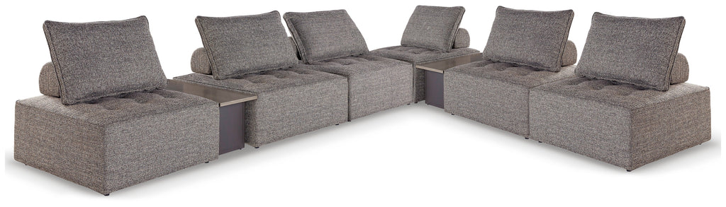 Bree Zee 8 Pc Outdoor Modular Seating, Brown