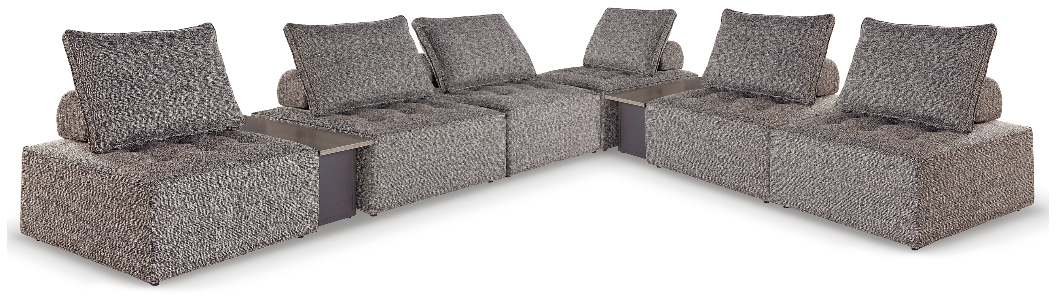 Bree Zee 8 Pc Outdoor Modular Seating, Brown
