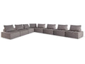 Bree Zee 8 Pc Outdoor Modular Seating, Brown