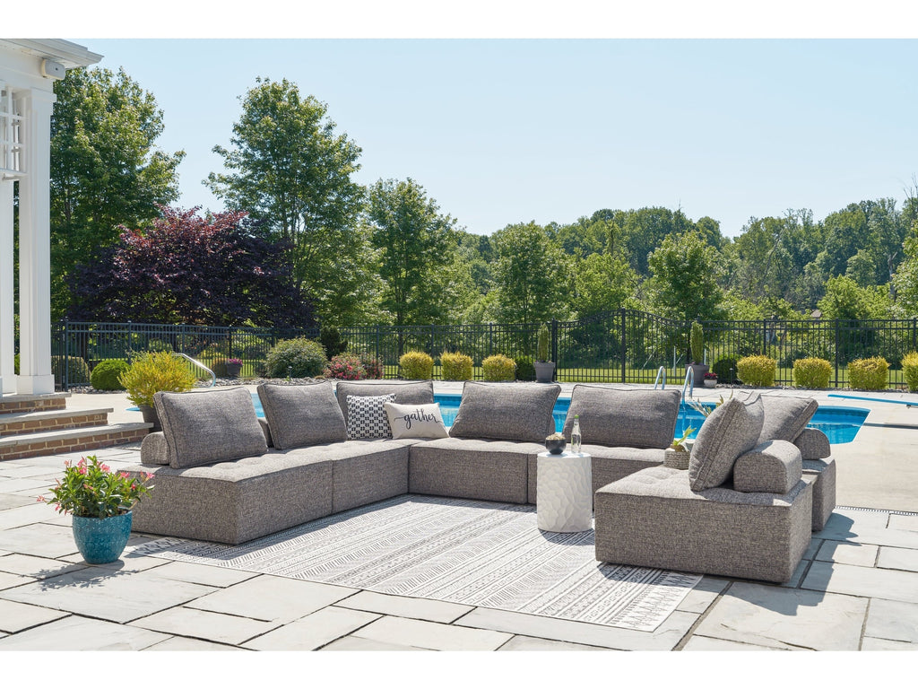 Bree Zee 8 Pc Outdoor Sectional, Brown