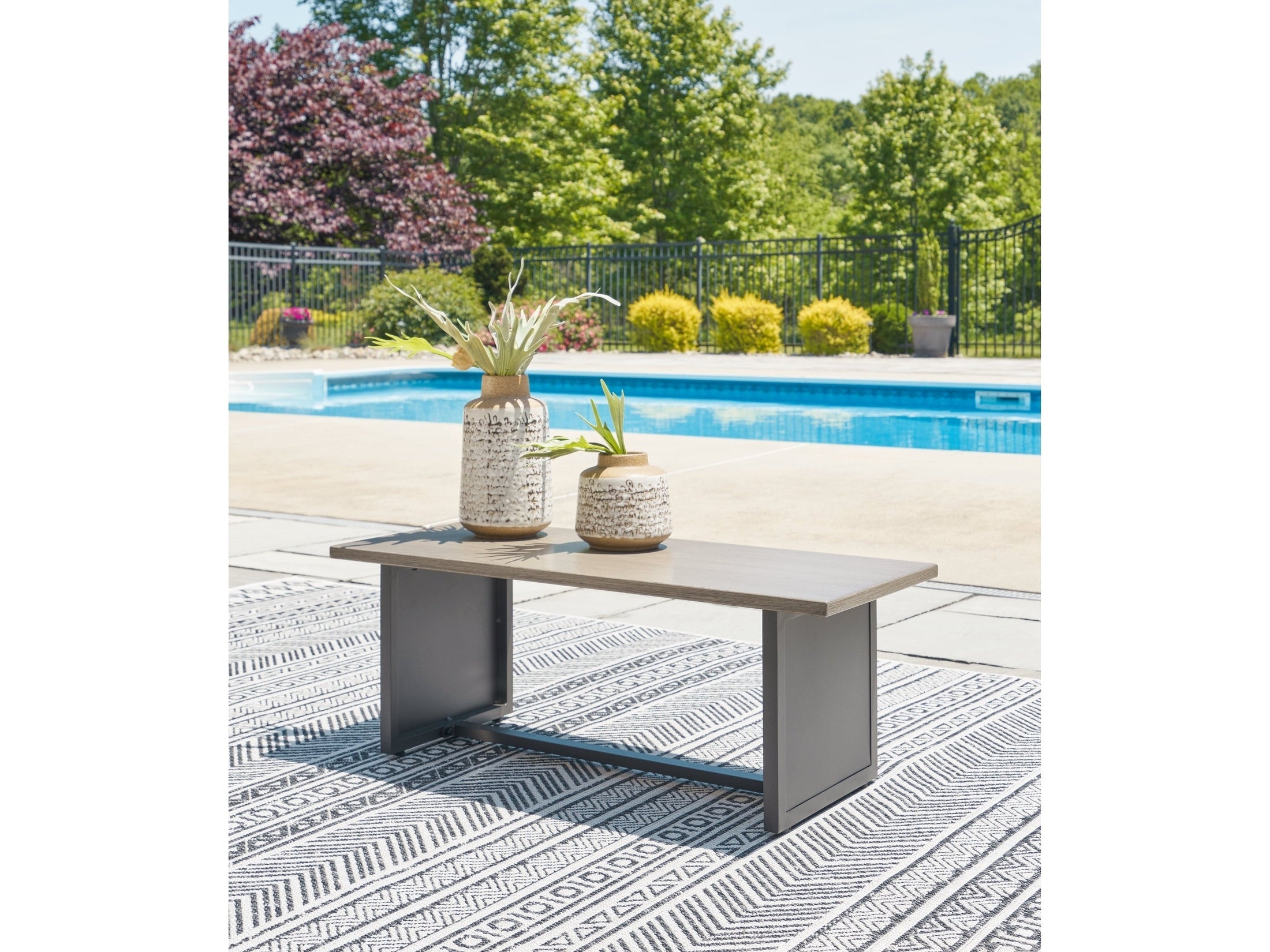Bree Zee Brown Outdoor End Table
