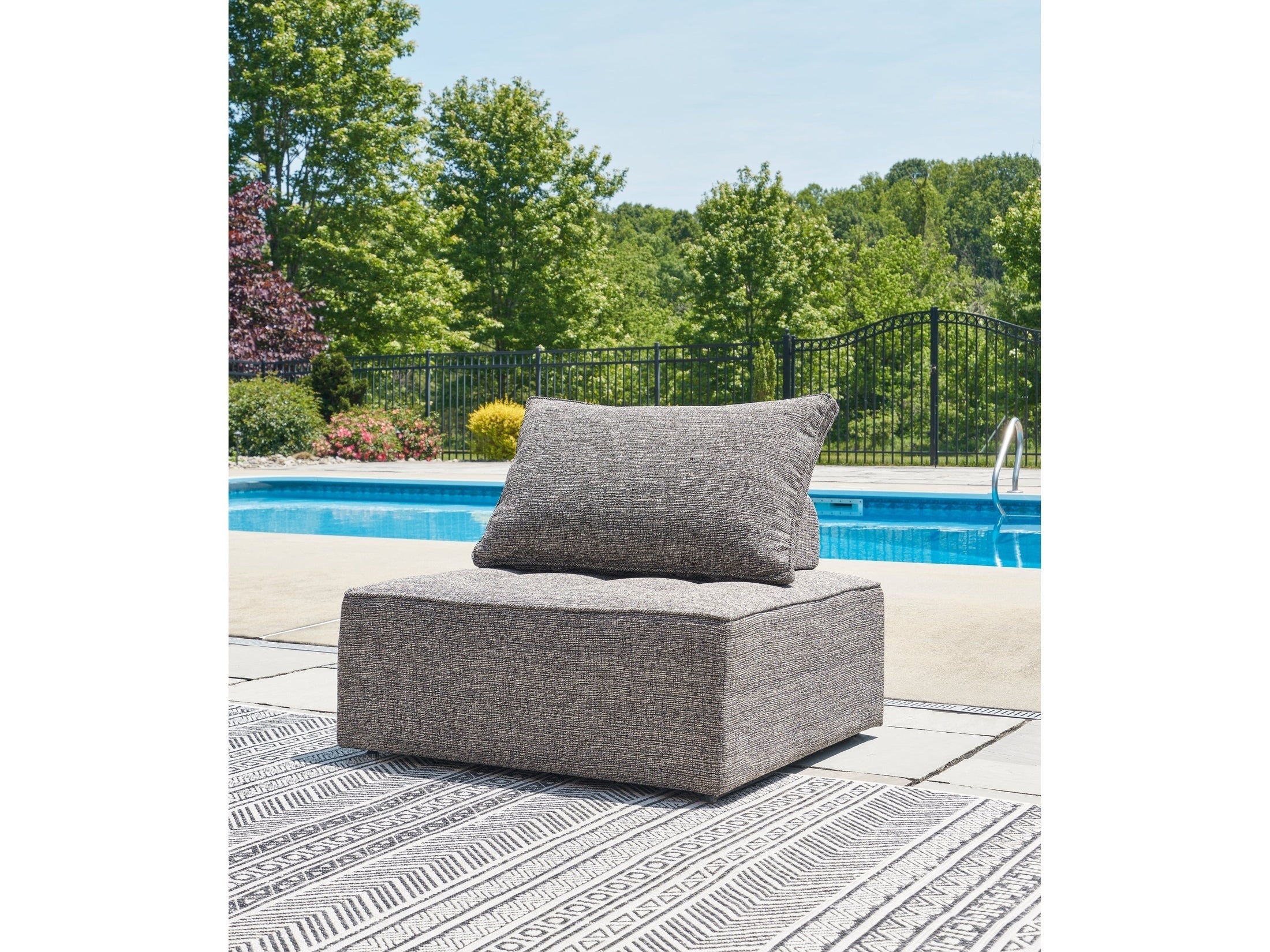 Bree Zee Brown Outdoor Lounge Chair with Cushion