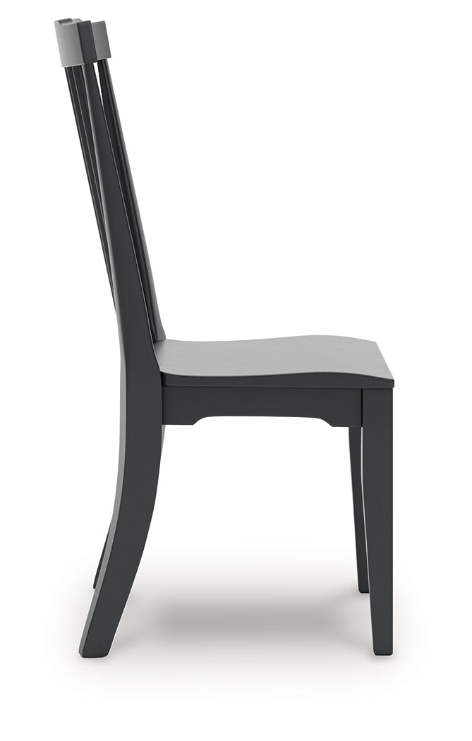 Brenkerton Black Dining Room Side Chair (Set of 2)