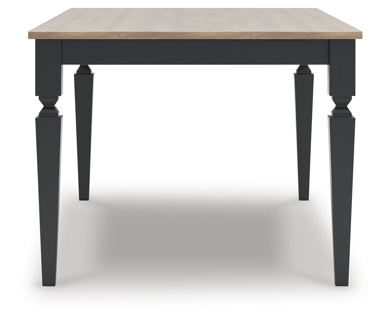 Brenkerton Grayish Brown/Black Dining Table and 4 Chairs