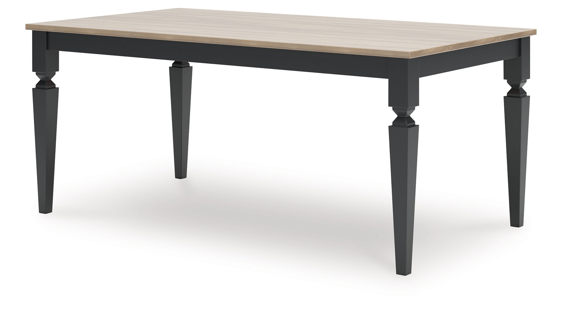 Brenkerton Grayish Brown/Black Dining Table and 4 Chairs