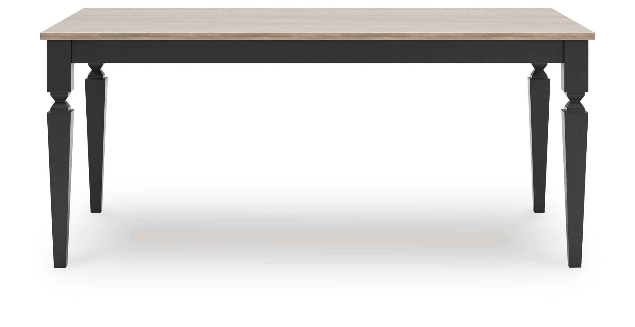 Brenkerton Grayish Brown/Black Rectangular Dining Room Table