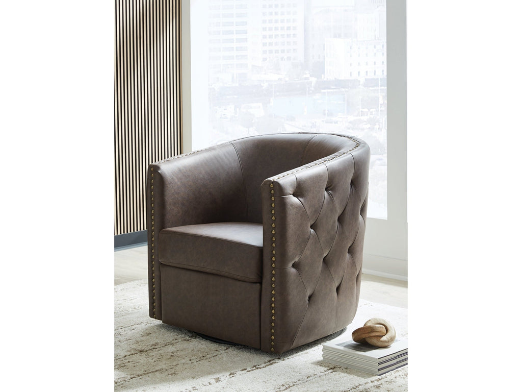 Brentlow Granite Swivel Accent Chair