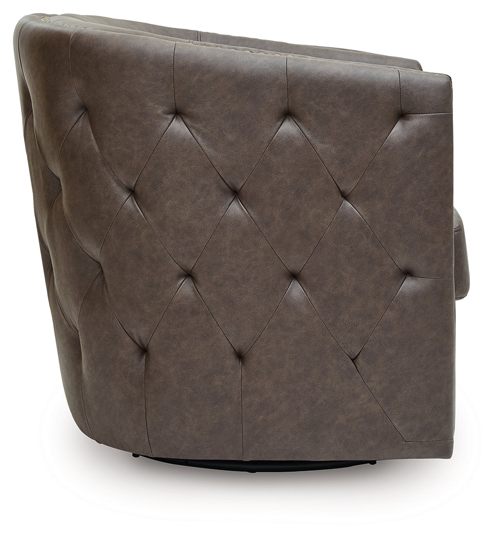 Brentlow Granite Swivel Accent Chair