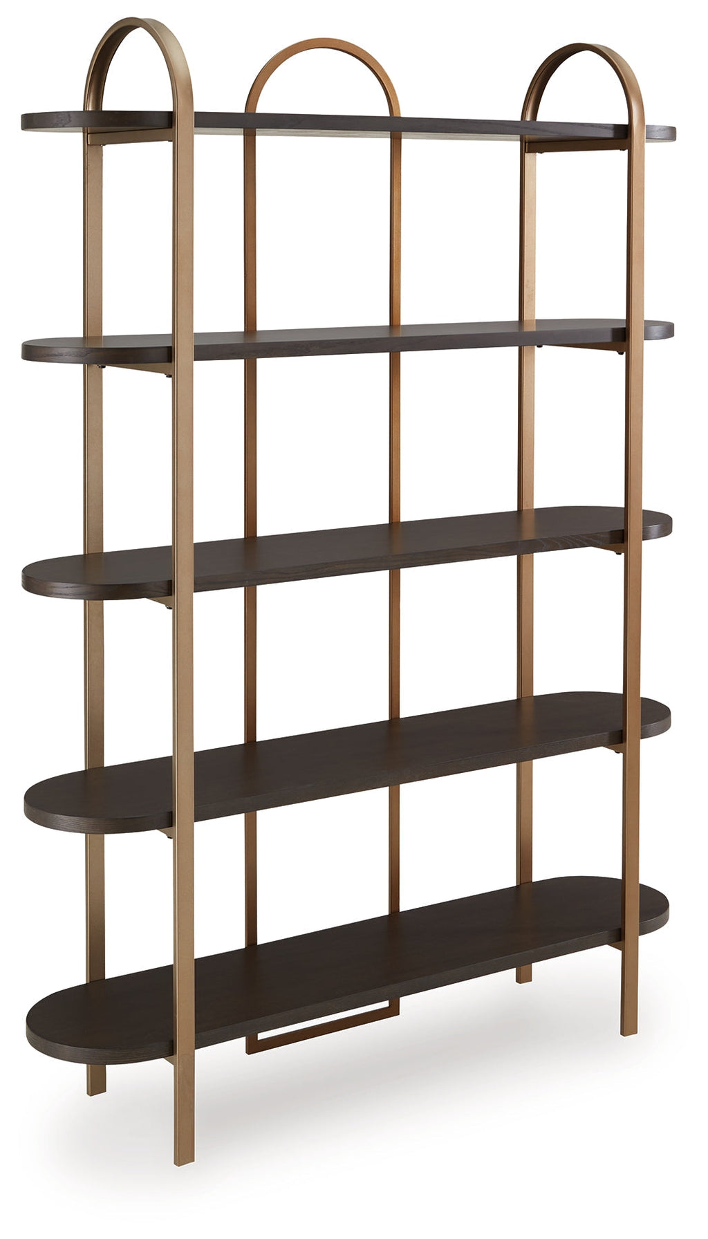 Brentmour Brown & Gold Bookcase