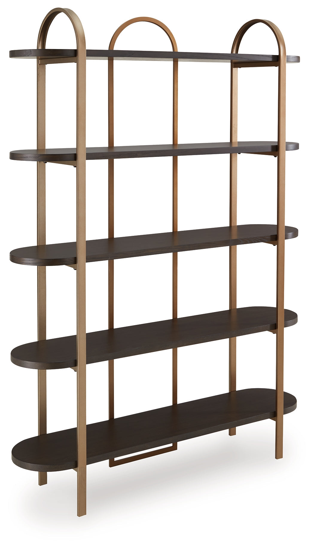Brentmour Brown & Gold Bookcase