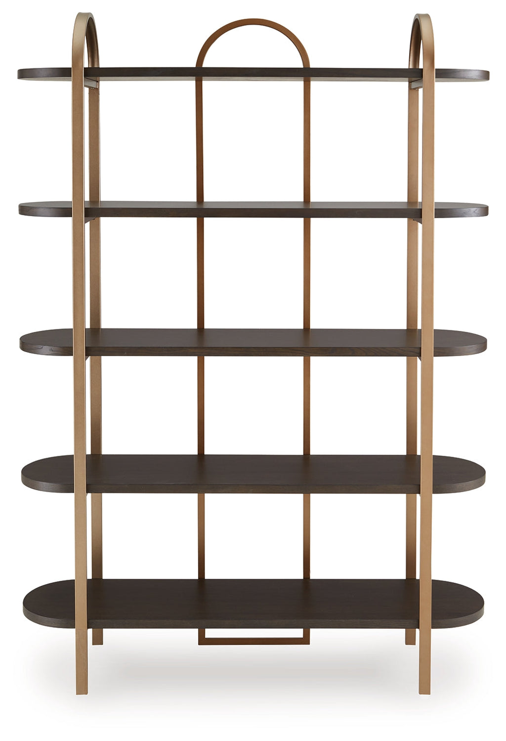 Brentmour Brown & Gold Bookcase