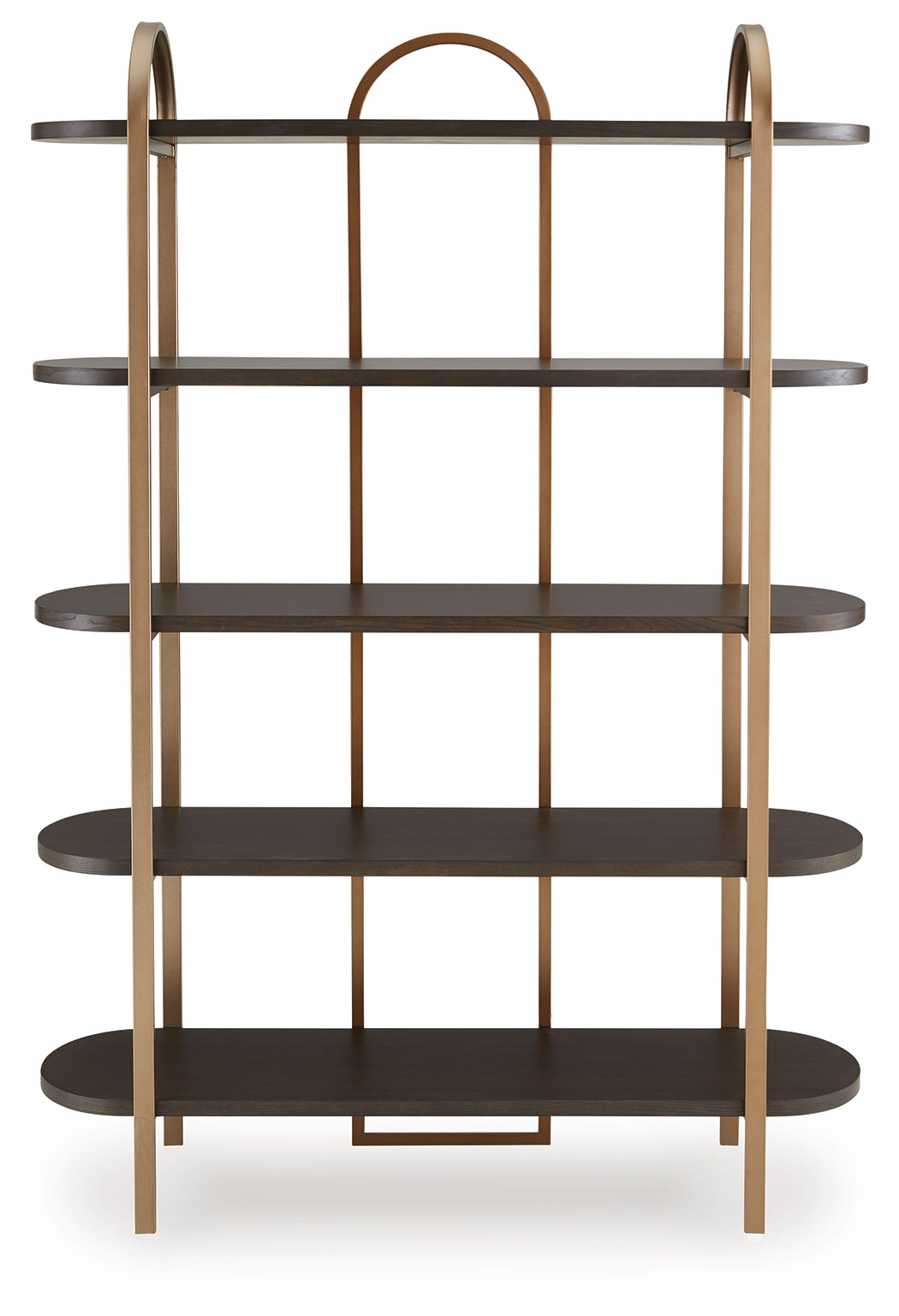 Brentmour Brown & Gold Bookcase