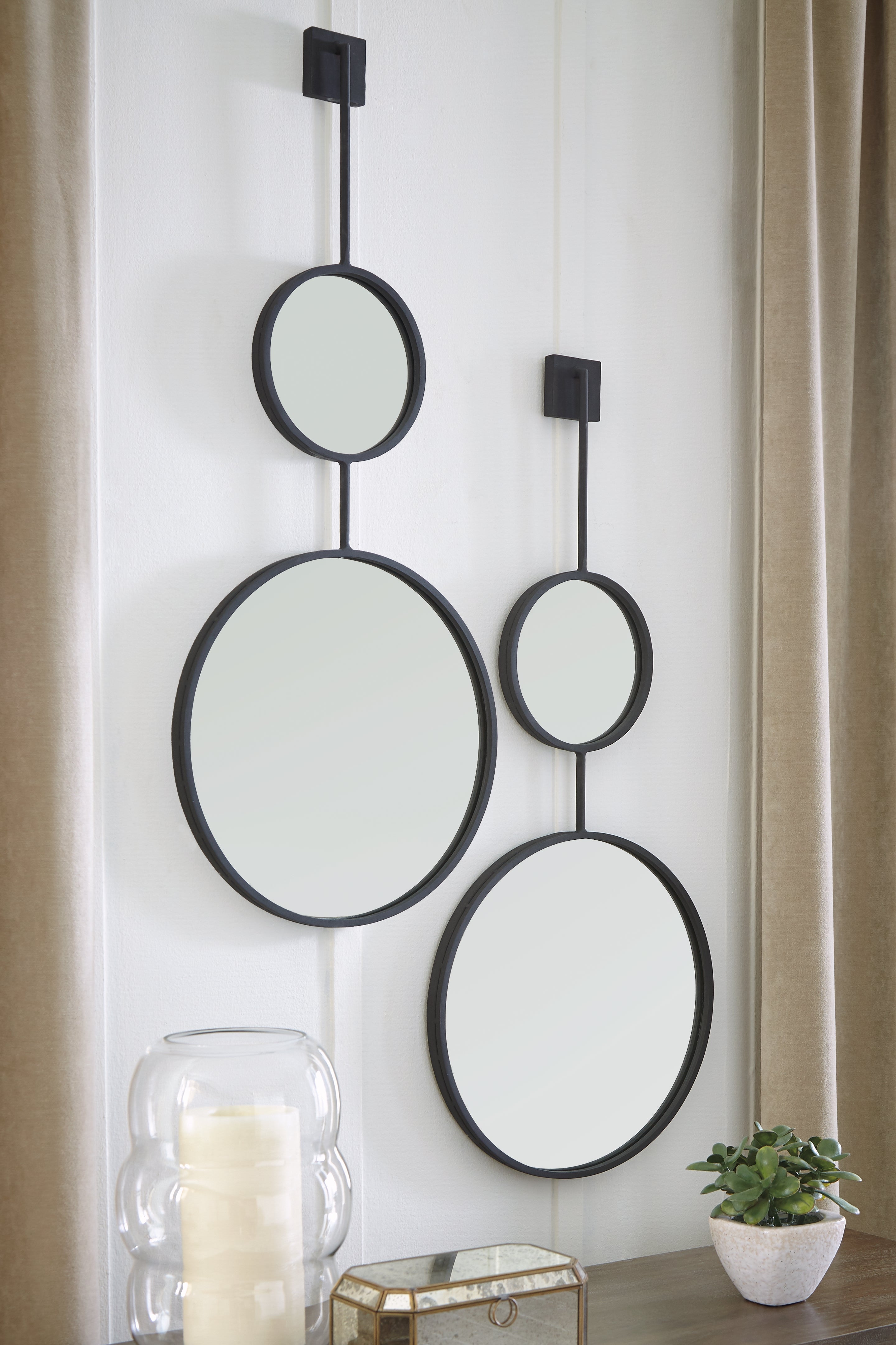 Brewer Black Accent Wall Mirror