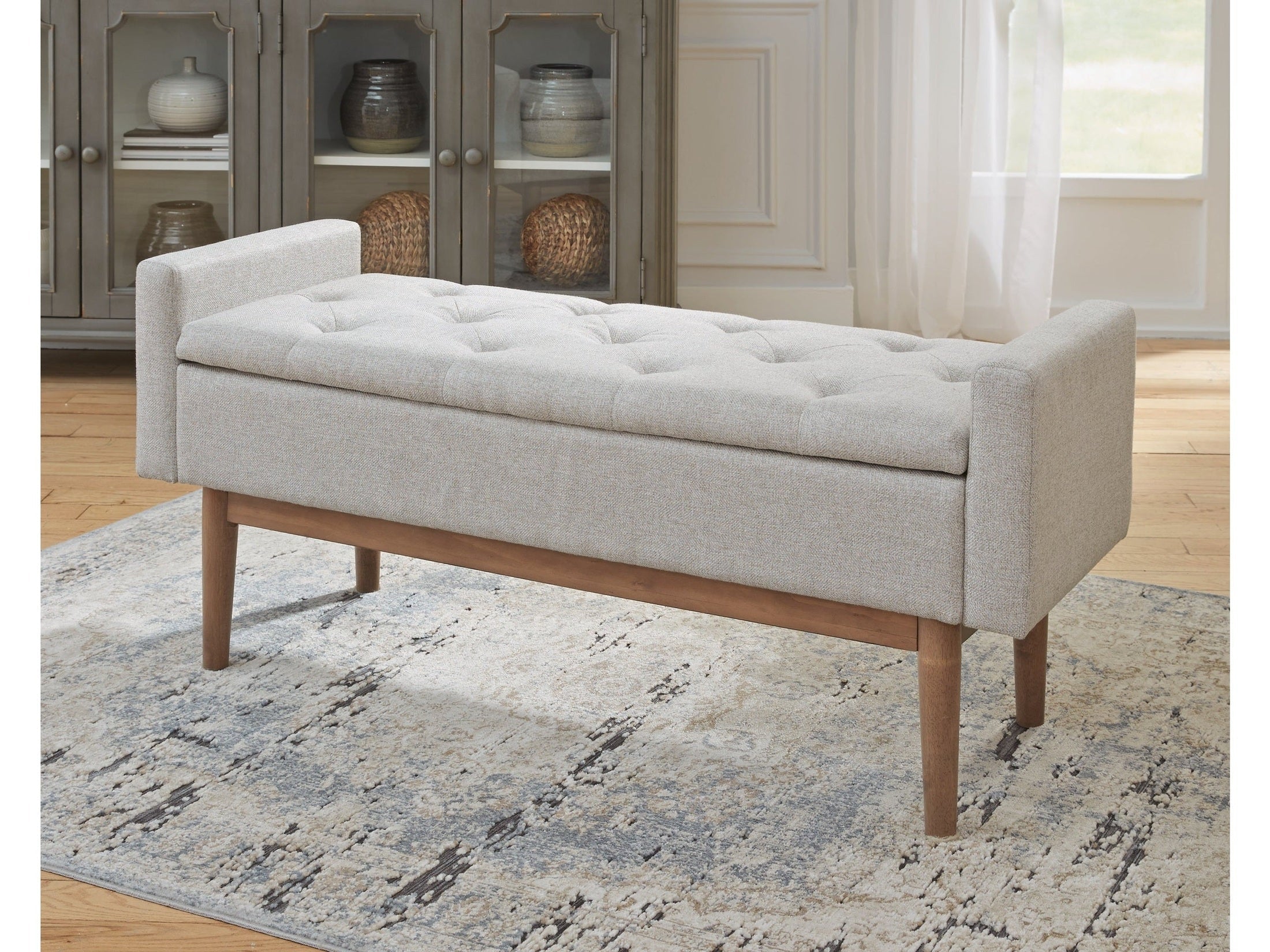 Briarson Beige/Brown Storage Bench