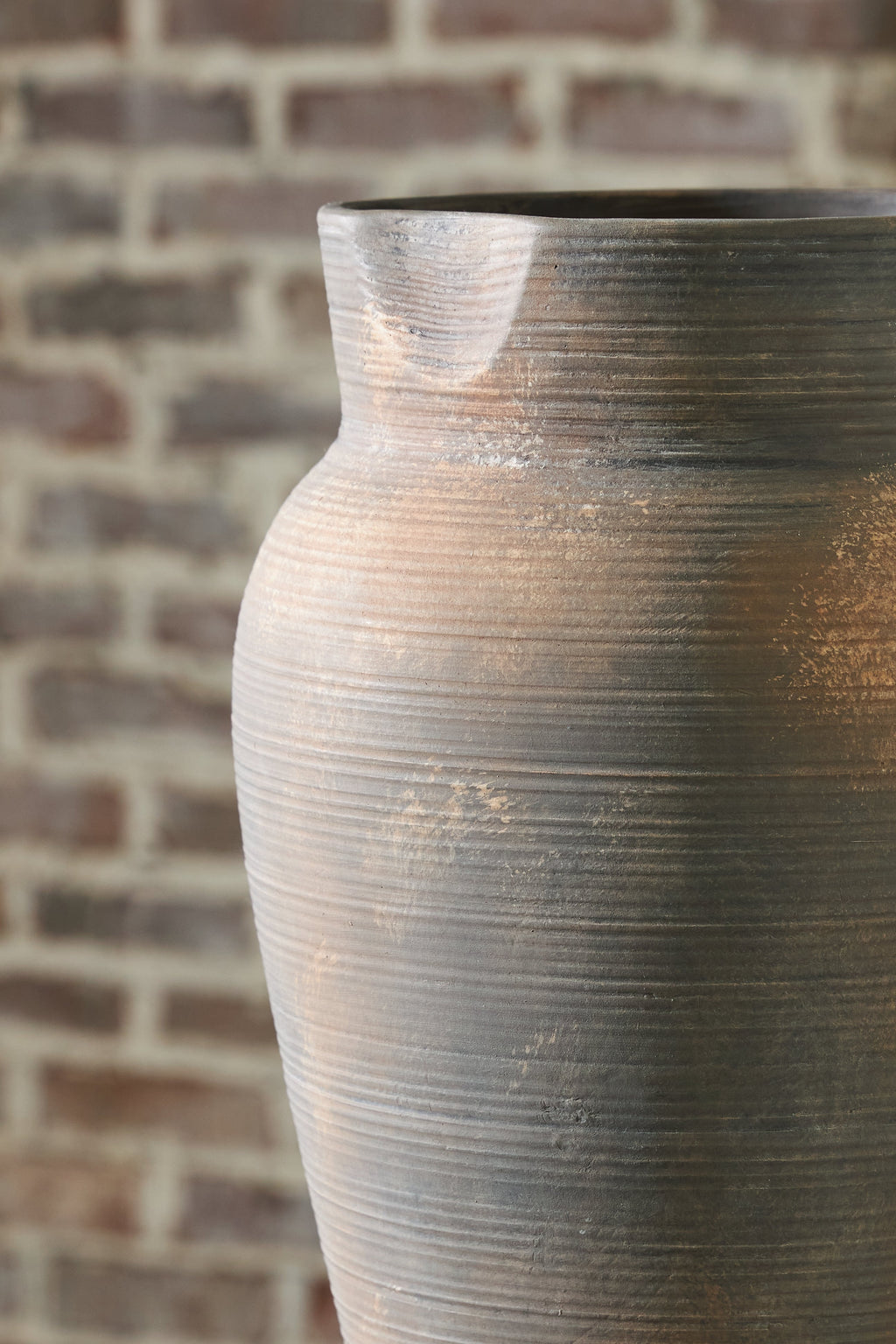 Brickmen Gray Vase (15.25" H)
