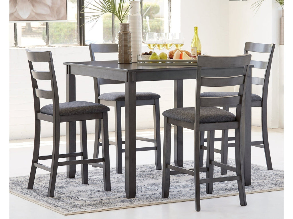 Bridson Gray Counter Height Dining Room Set (Set of 5)