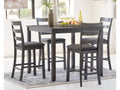 Bridson Gray Counter Height Dining Room Set (Set of 5)