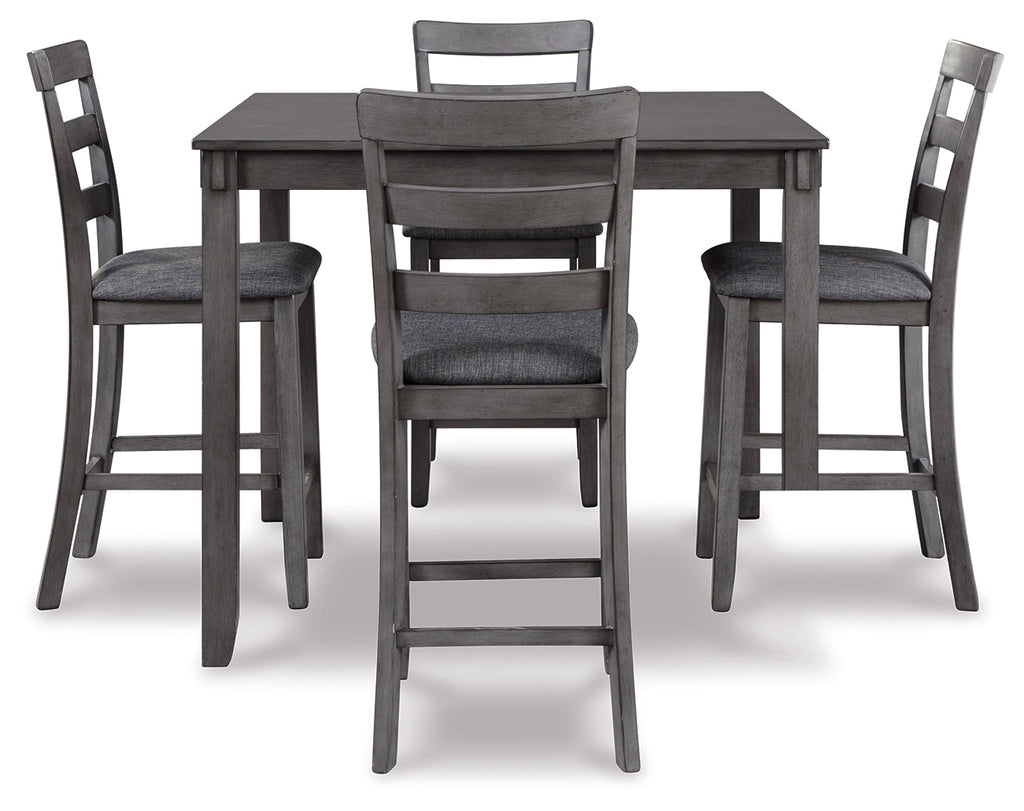Bridson Gray Counter Height Dining Room Set (Set of 5)