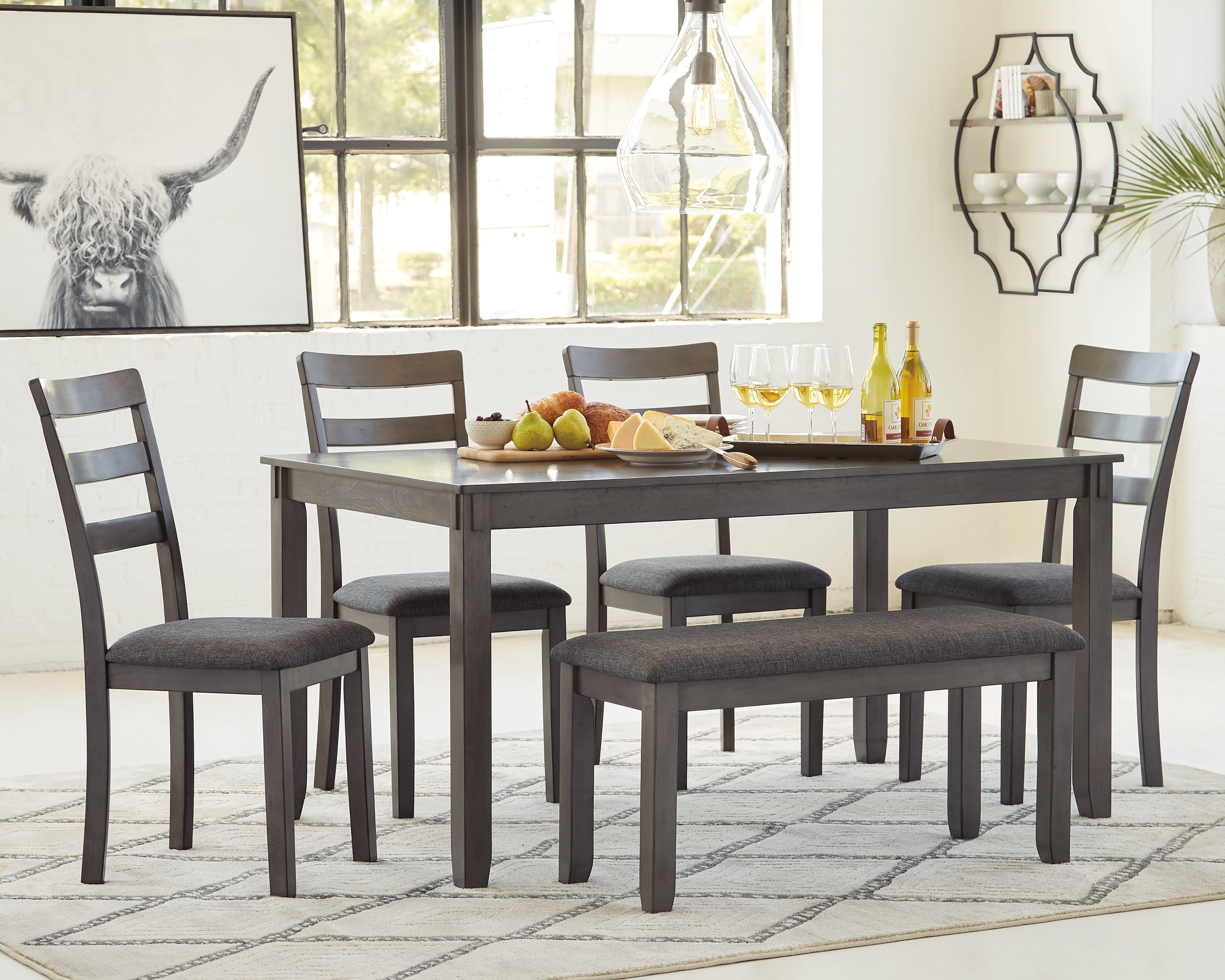 Bridson Gray Dining Room Set (Set of 6)