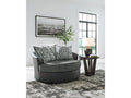 Brixley Pier Graphite Oversized Swivel Accent Chair