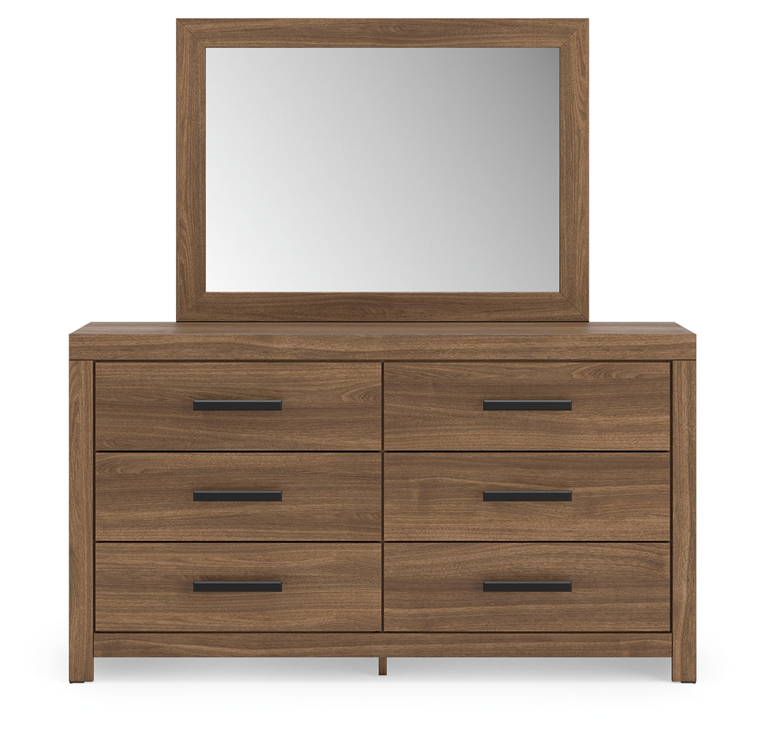 Broachmyn Auburn Queen Panel Bed, Dresser and Mirror