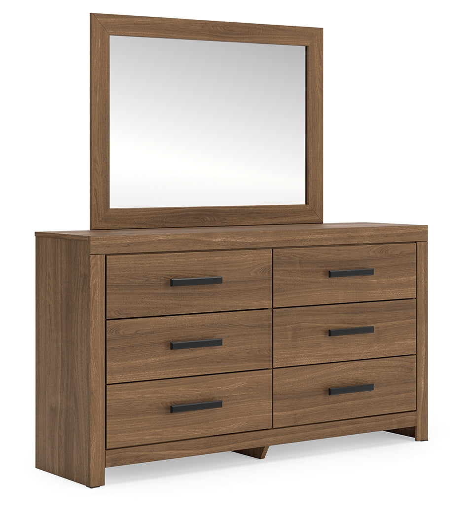 Broachmyn Auburn Queen Panel Bed, Dresser and Mirror
