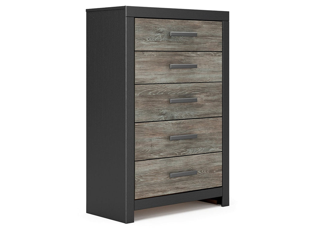 Broachmyn Black/Gray Chest of Drawers