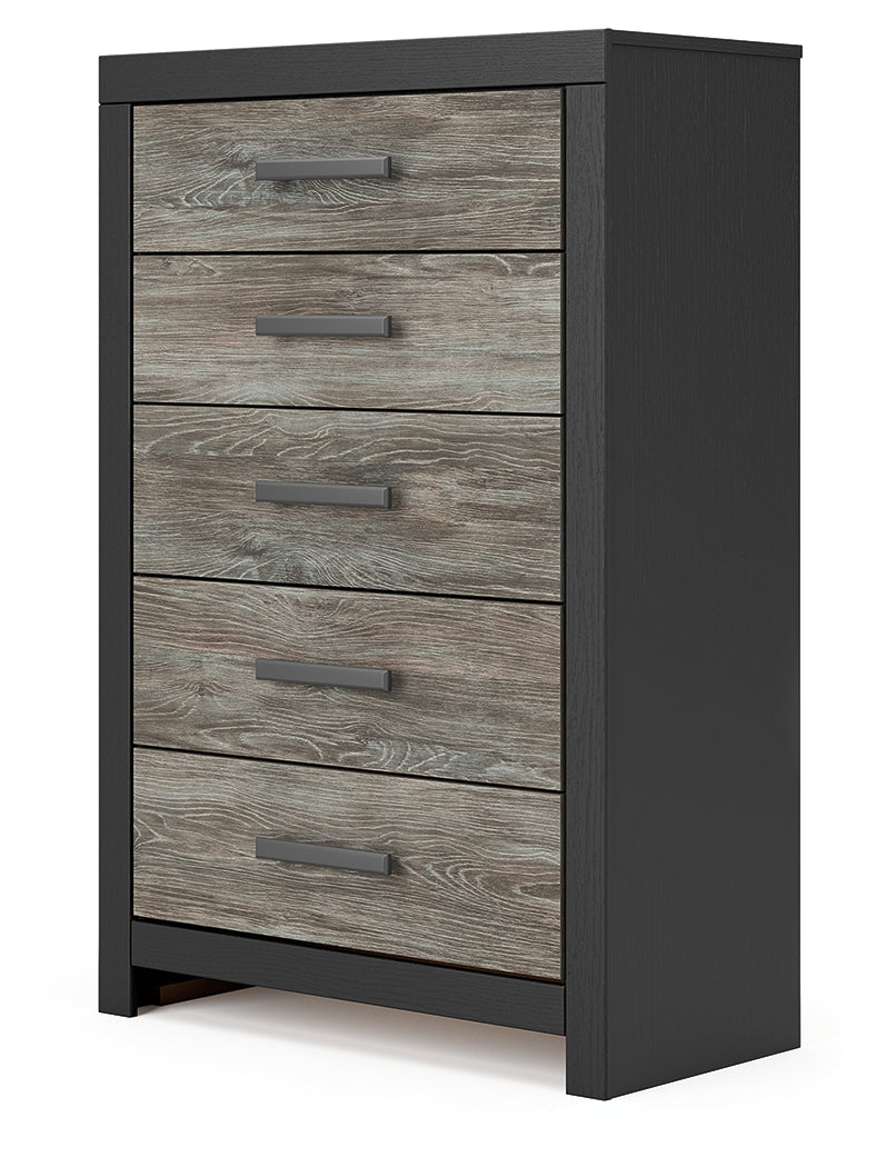 Broachmyn Black/Gray Chest of Drawers