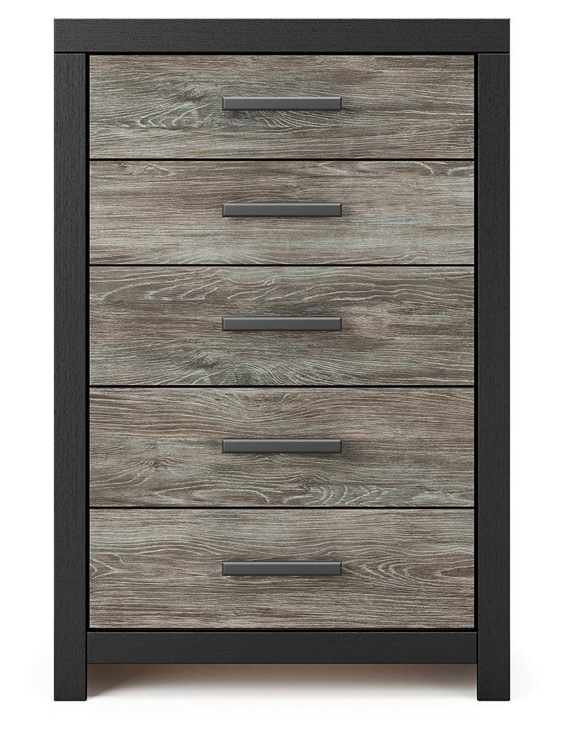 Broachmyn Black/Gray Chest of Drawers