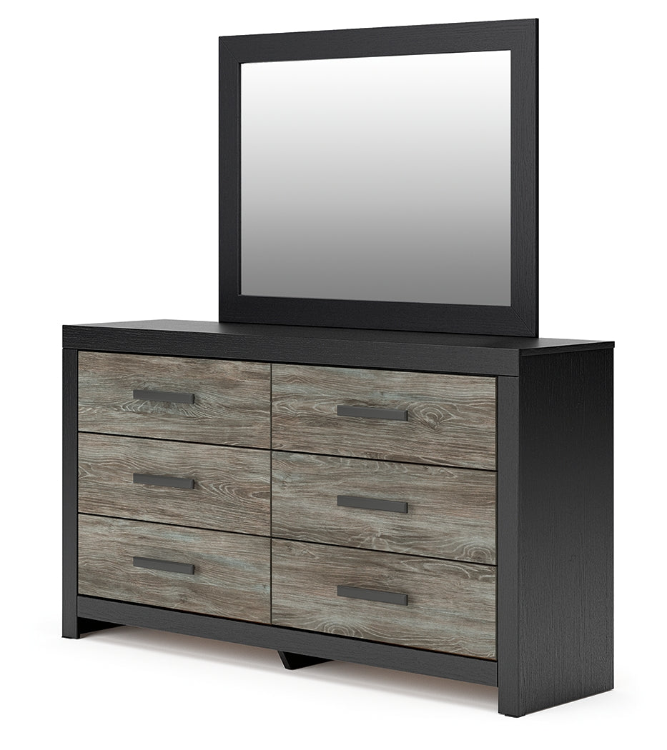 Broachmyn Black/Gray Dresser and Mirror