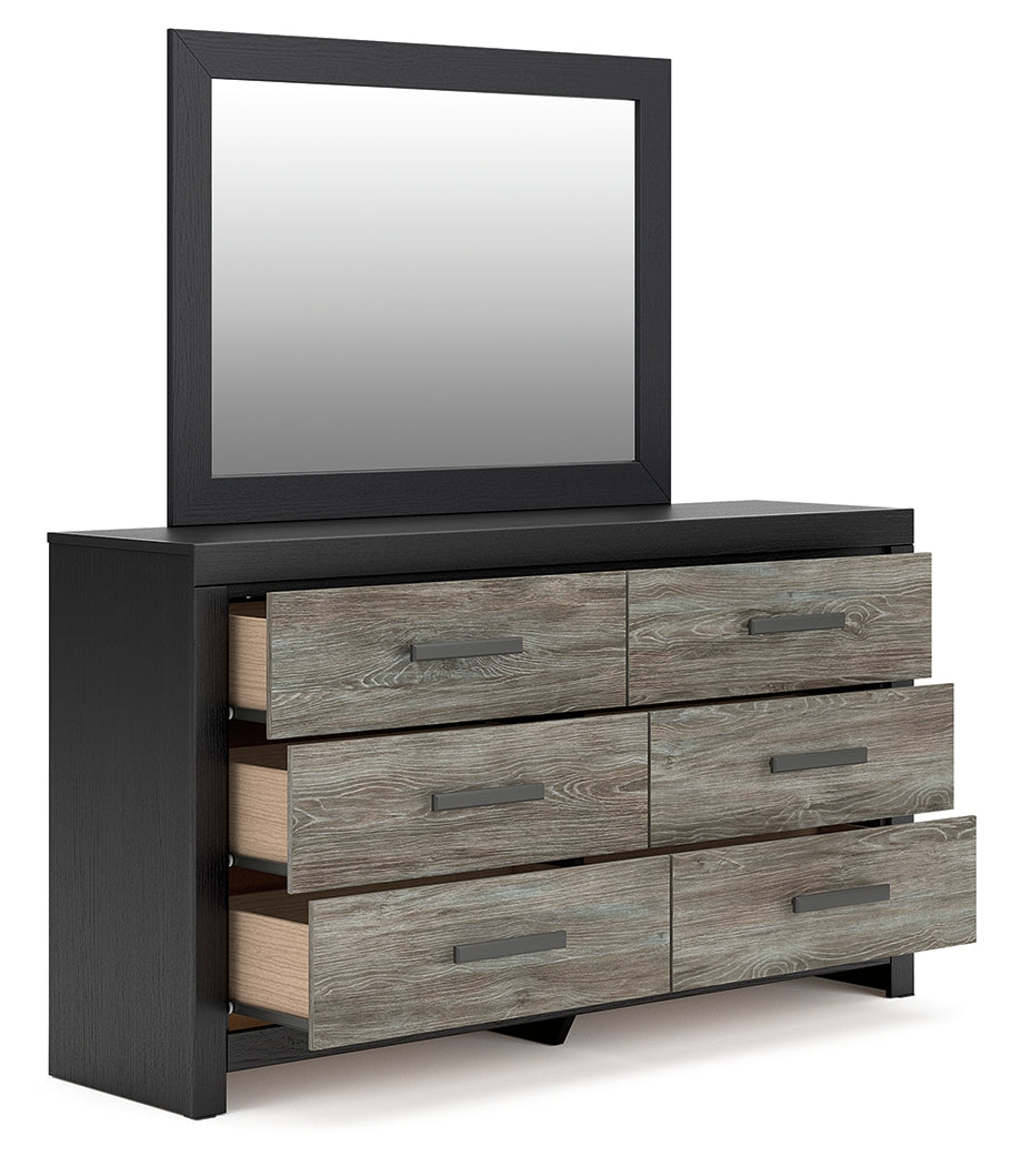 Broachmyn Black/Gray Dresser and Mirror