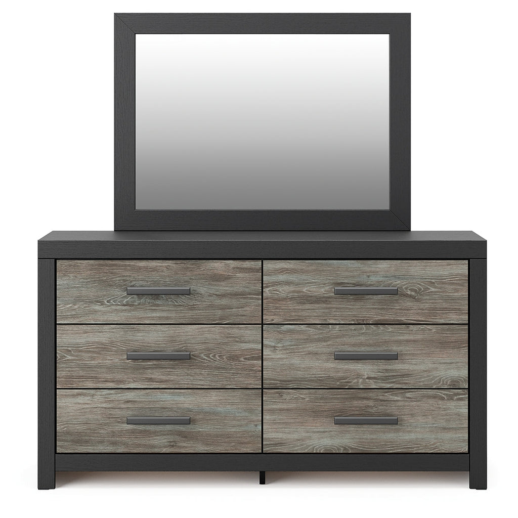 Broachmyn Black/Gray Dresser and Mirror