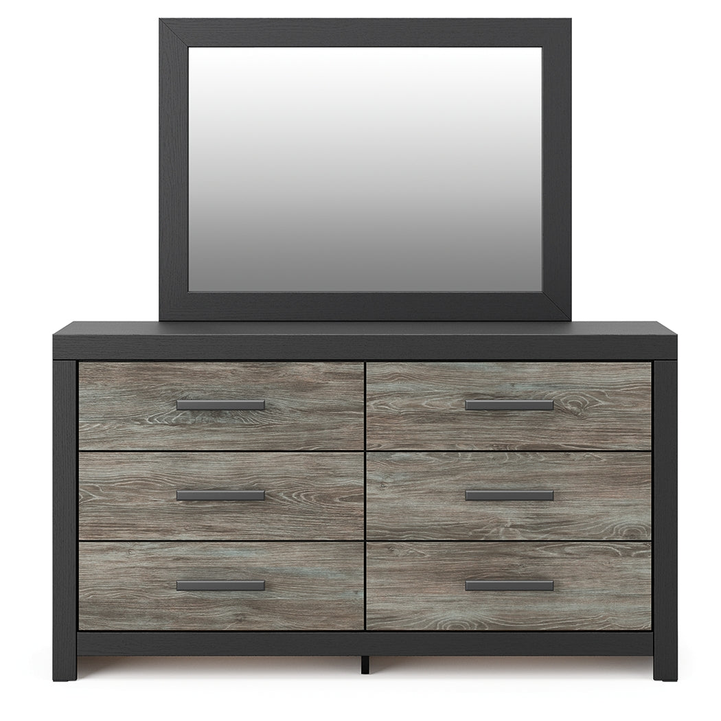 Broachmyn Black/Gray Dresser and Mirror
