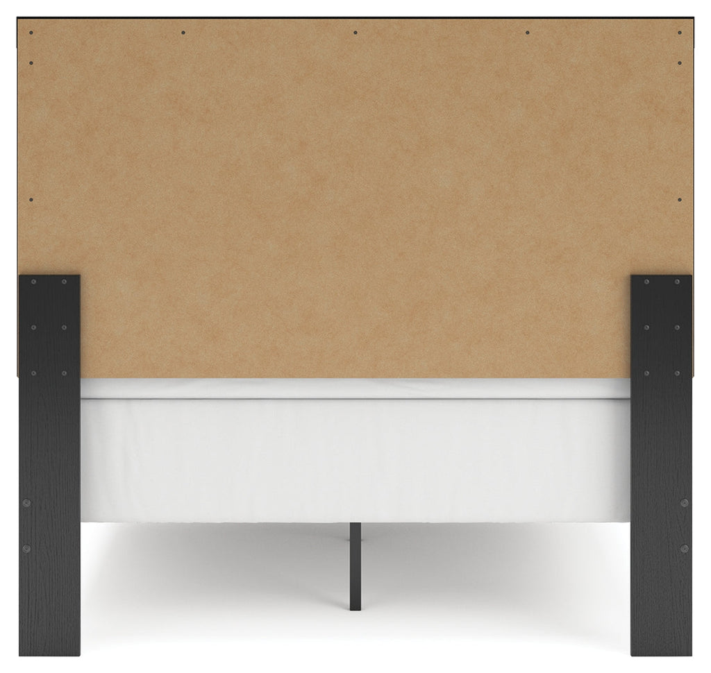 Broachmyn Black/Gray Full Panel Bed, Dresser and Mirror