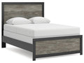 Broachmyn Black/Gray Full Panel Bed