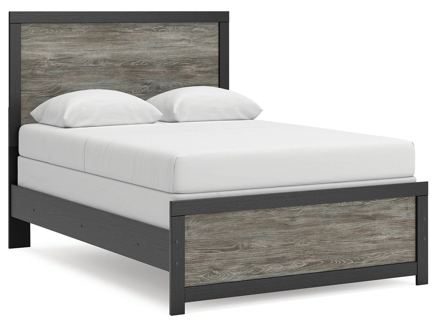 Broachmyn Black/Gray Full Panel Bed