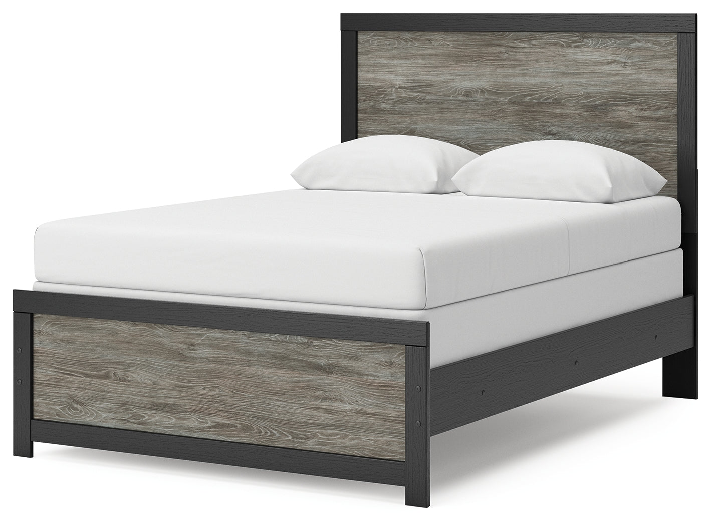 Broachmyn Black/Gray Full Panel Bed