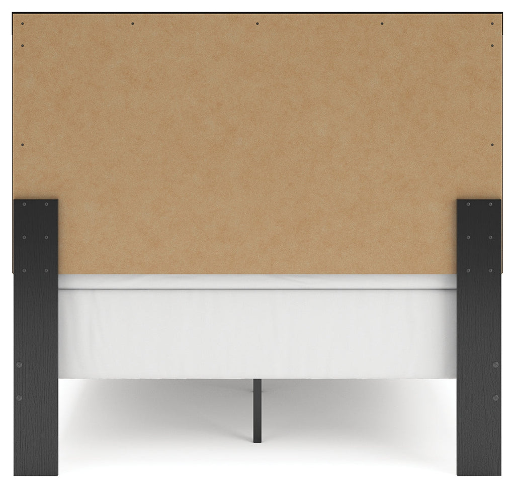 Broachmyn Black/Gray Full Panel Bed