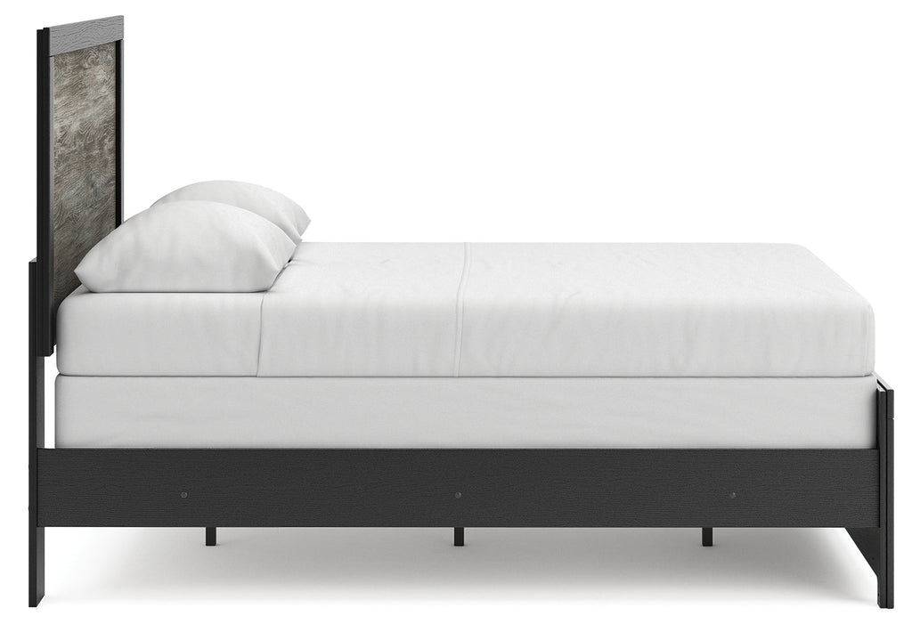 Broachmyn Black/Gray Full Panel Bed