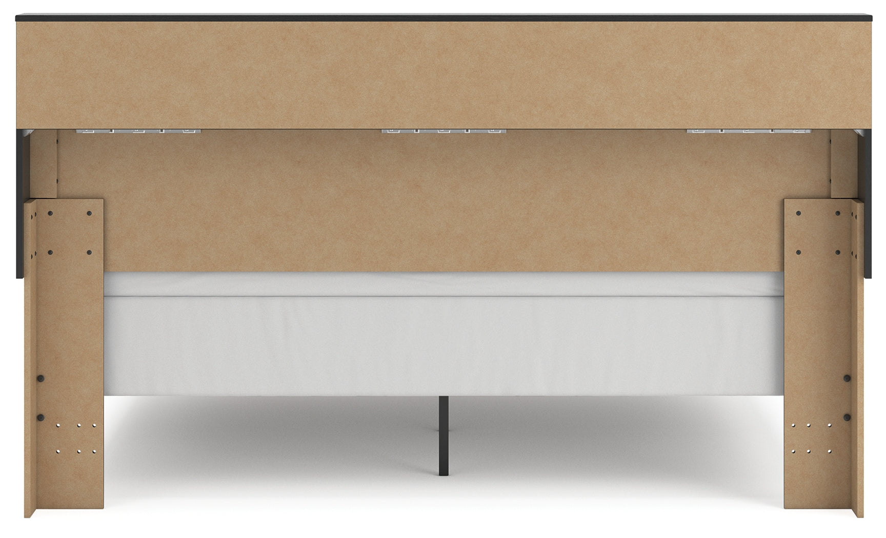 Broachmyn Black/Gray King Bookcase Bed