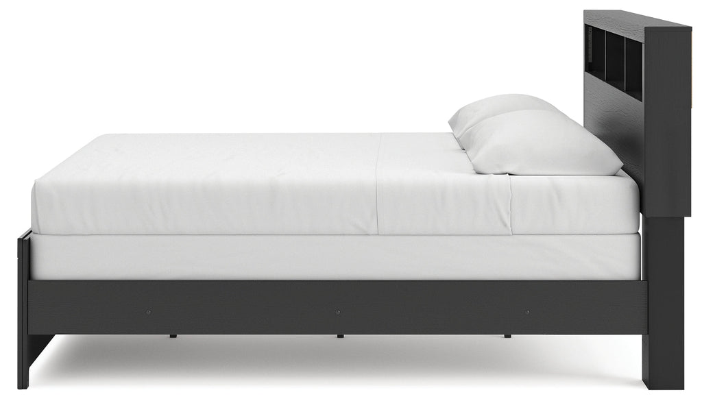 Broachmyn Black/Gray King Bookcase Bed