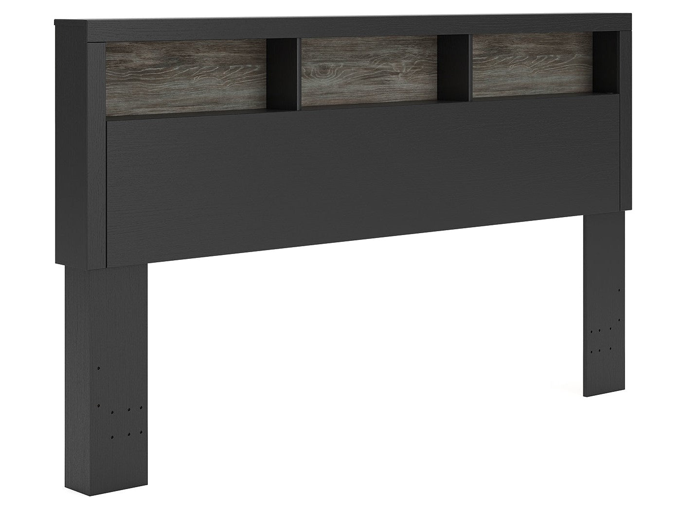 Broachmyn Black/Gray King Bookcase Headboard