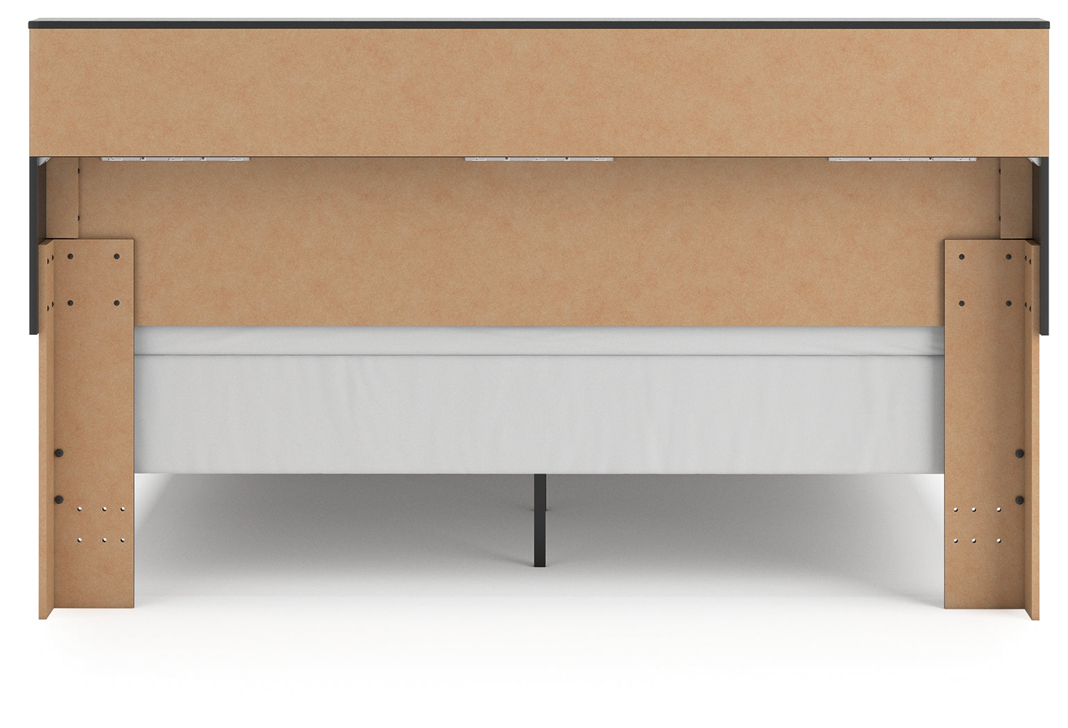 Broachmyn Black/Gray King Bookcase Panel Bed