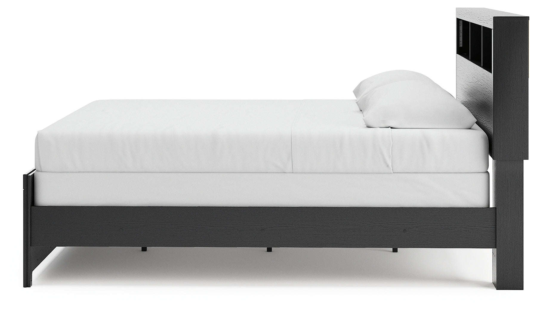 Broachmyn Black/Gray King Bookcase Panel Bed