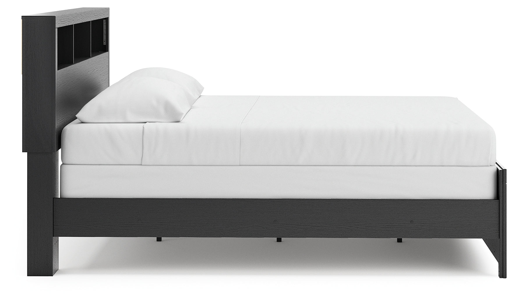 Broachmyn Black/Gray King Bookcase Panel Bed