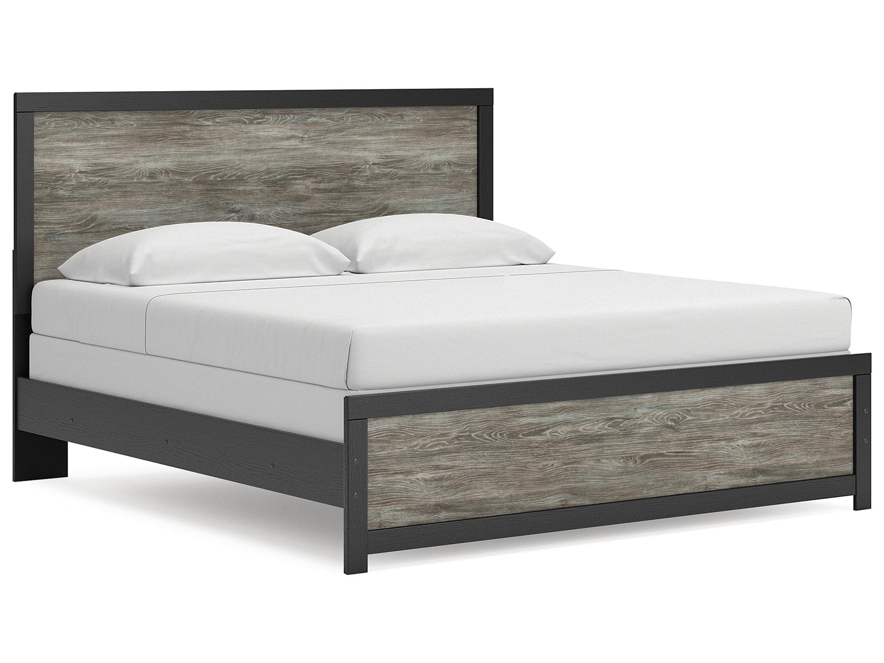 Broachmyn Black/Gray King Panel Bed