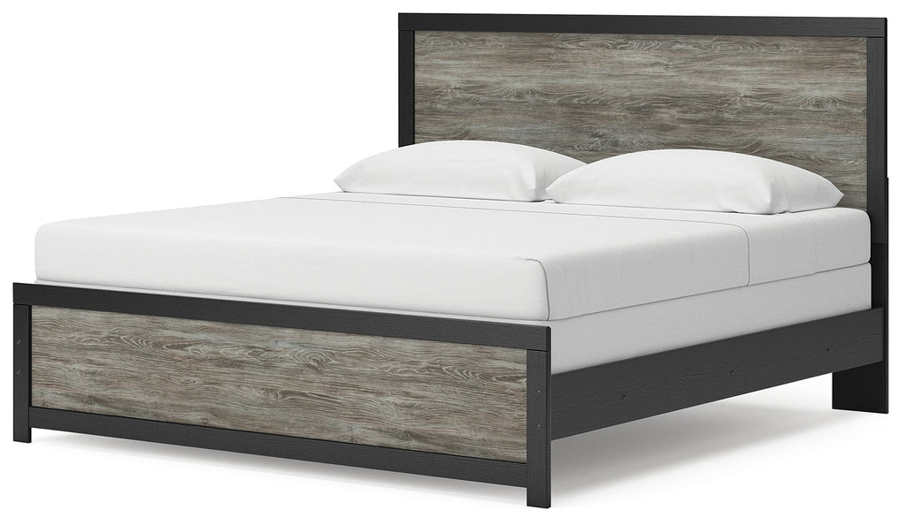 Broachmyn Black/Gray King Panel Bed