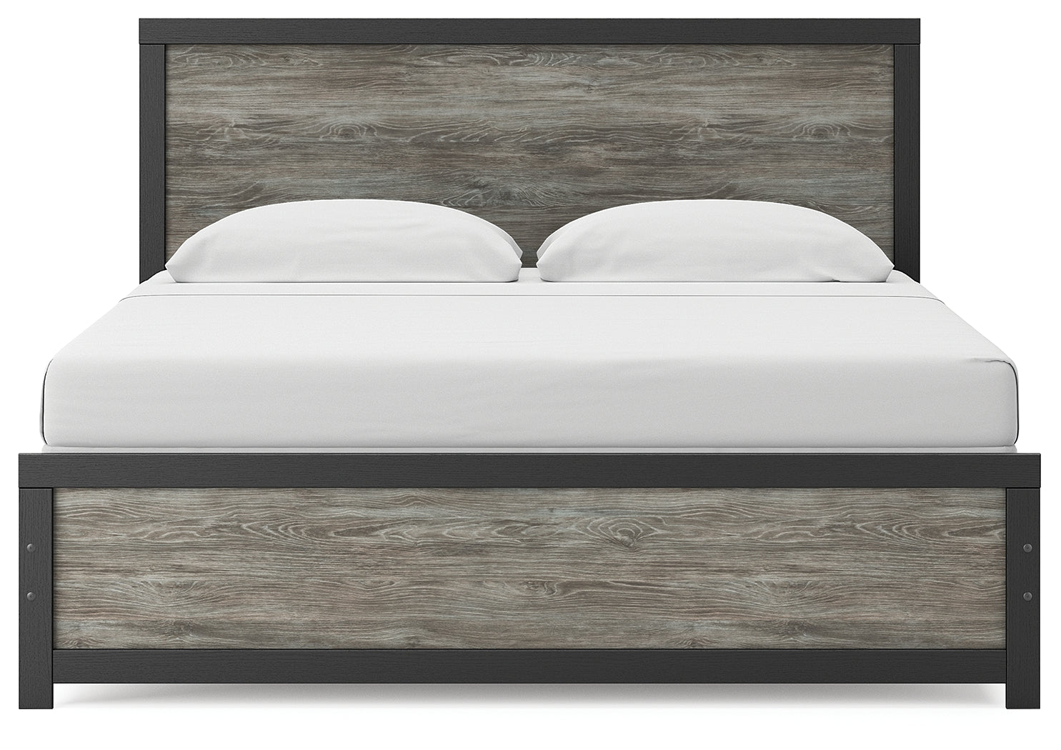 Broachmyn Black/Gray King Panel Bed