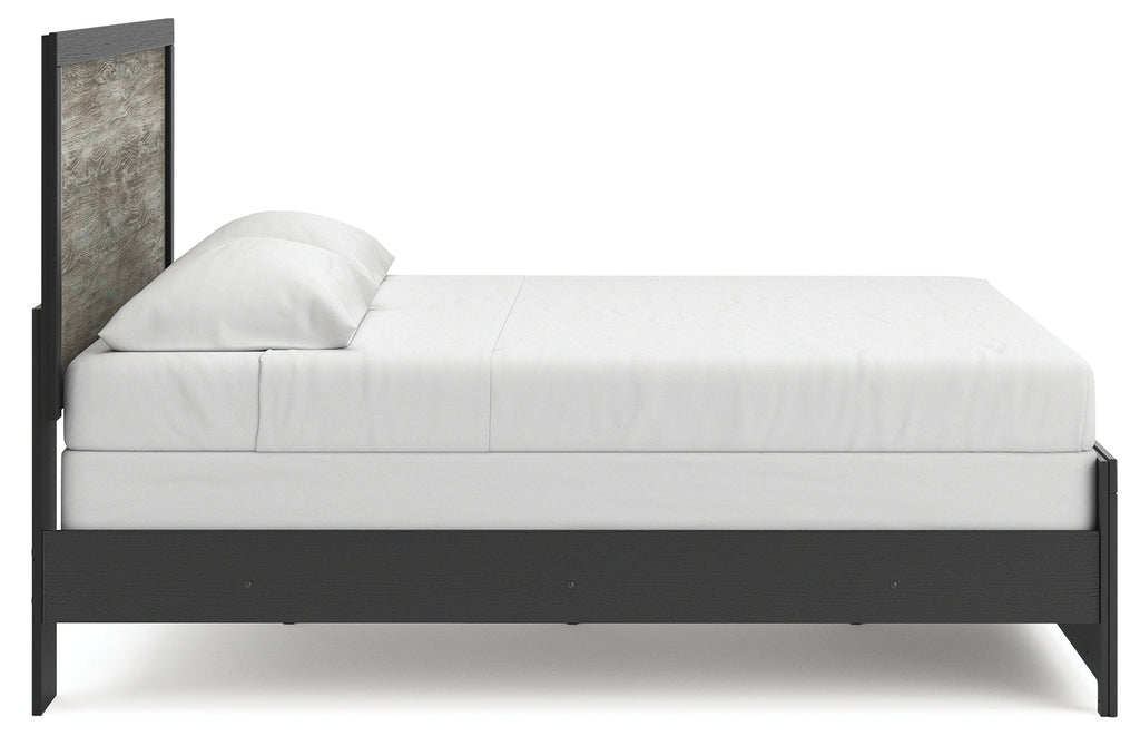 Broachmyn Black/Gray King Panel Bed